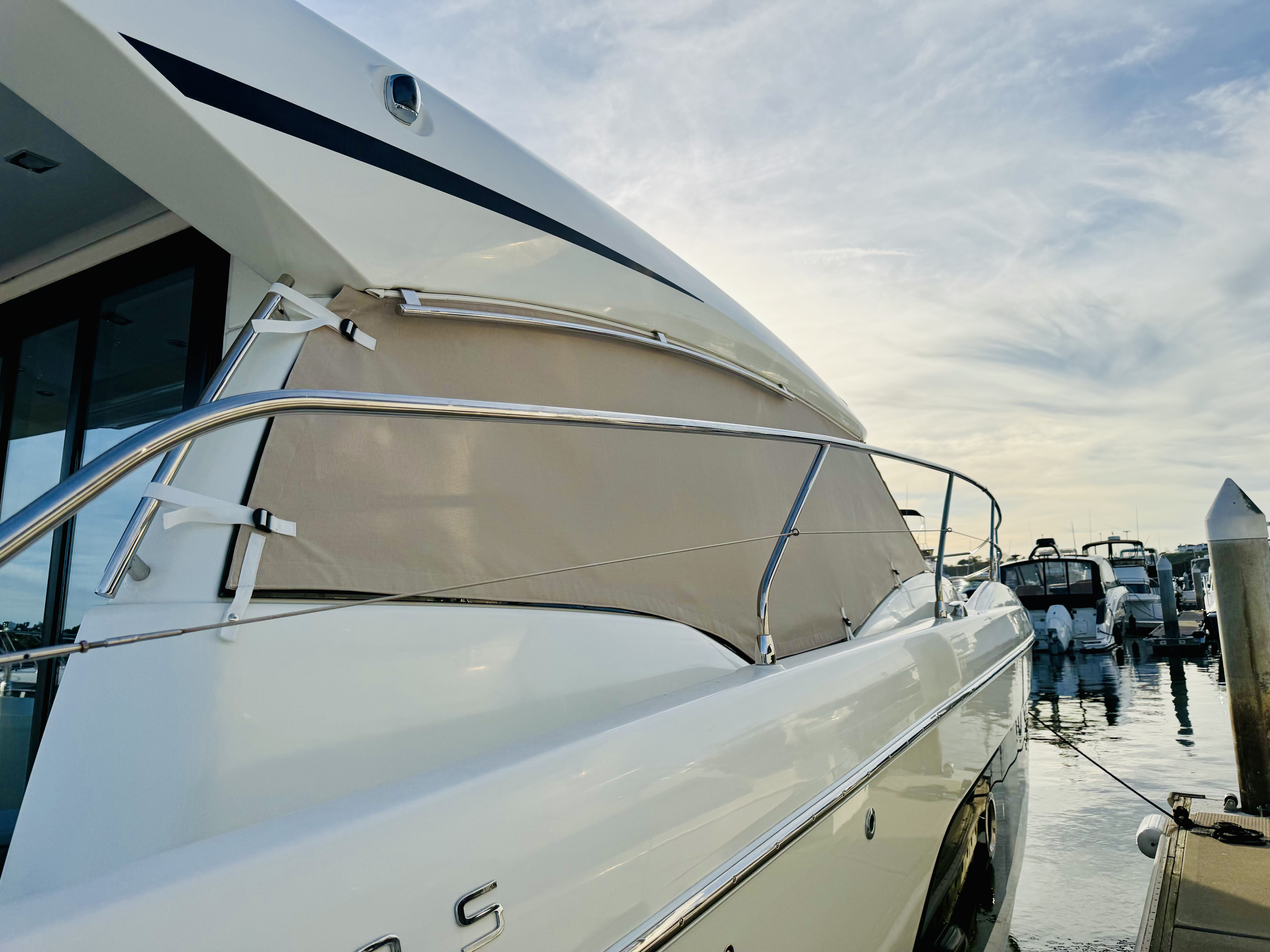 Boat upholstery side view